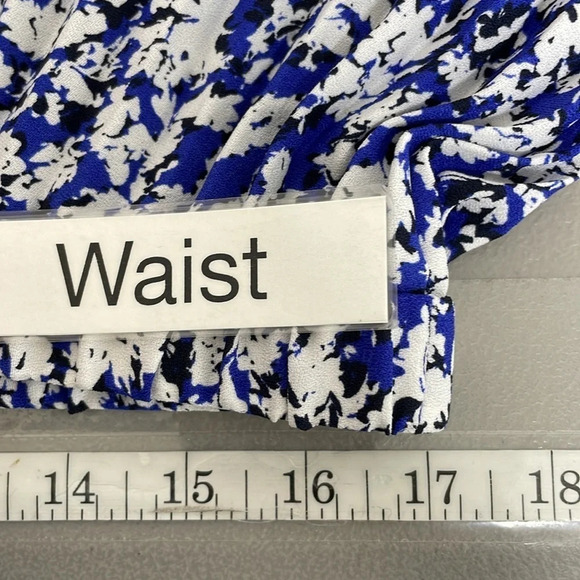 Halogen Nordstrom Skirt Women’s X Large XL Blue White Tutti Flare Maxi NWT - Picture 13 of 16